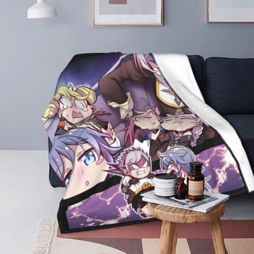 Honkai Impact 3 Girl Anime Blankets Fleece Textile Decor Electronic Games Soft Throw Blankets for Home Outdoor Plush Thin Quilt