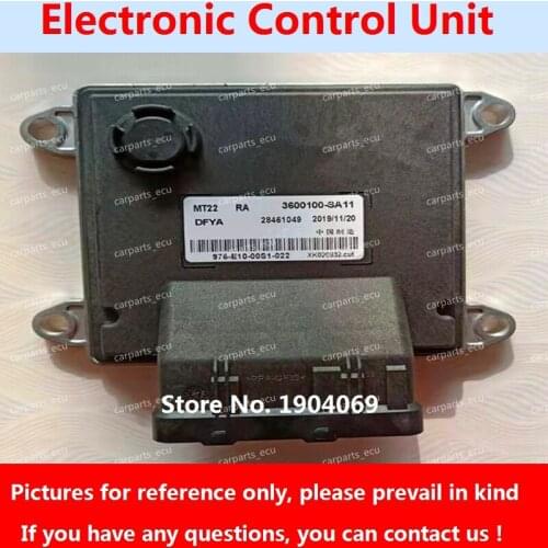 Engine Computer Board 3600100-SA11 28461049 MT22 ECU 3600100-FA22 28384619/B6002123 3600100-SA21 28461049 For Dongfengfengguang
