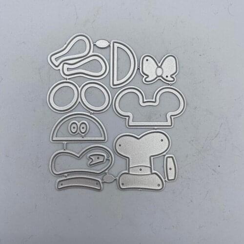 Metal Cutting Dies Head Hat Pendant Scrapbook Embossed Paper Card Album Craft Template Stencil Dies