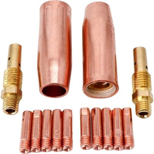 HOT-14Pcs Mig Welding Torch Accessories Kit for Tweco Mini /1 & Lincoln Magnum 100L MIG Welder Nozzle Tip Kit