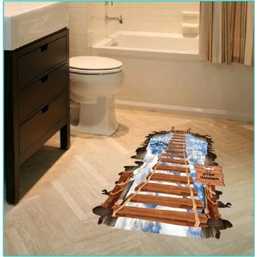 Broken hole cosmic Ladder wall stickers home decor living room kids bedroom floor decals mural Removable decorative pvc material