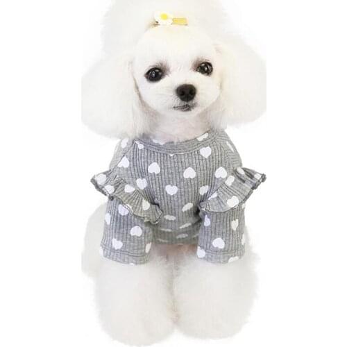 Dog Clothes Fashion Printed Dog Vest Sweet Quality Puppy Outfit Yorkie Yorkshire Pomeranian Schnauzer Poodle Pet Clothing