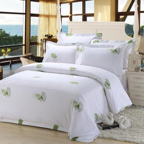 100% Cotton Hotel Printed Bed Sheet Bedding Set for Luxury hotel