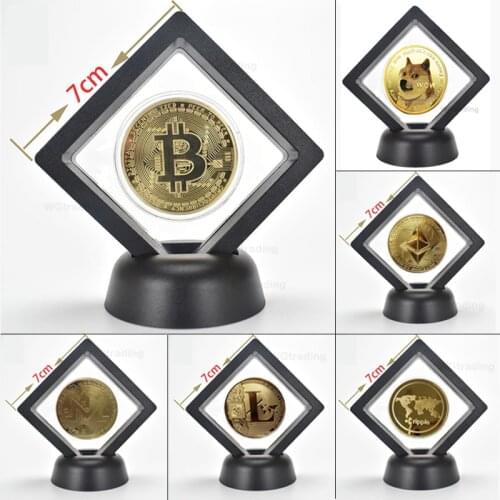 Gold Plated Ethereum Coin Commemorative Art Collection Gift Physical Antique Imitation Home Decor Replica Coins