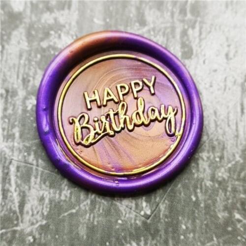 Happy birthday Wax Seal Stamp Wedding Party Birthday Invitation Stamp Letter Envelope Seal Wax Stamp & Stick Set