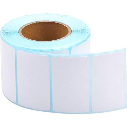 Self Adhesive Label Sticker Address Labels Blank Roll 50mm x 30mm Office Kitchen White Food Labels for Catering Food Jars Sticky