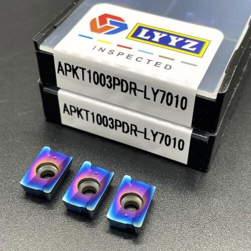 High Quality Carbide APKT1003PDR Turning Tool Blue Flame Series CNC Milling Blades