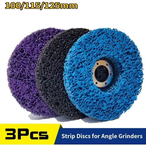 100/115/125mm Stripping Wheel Strip Discs for Angle Grinders Clean & Remove Paint Coating Rust for Wood Metal Fiberglass Work