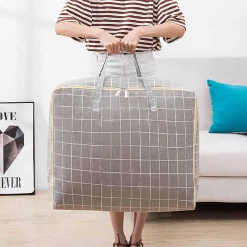 1 Piece Clothing Storage Bag Pillow Quilt Blanket Portable Clothes Suitcase Folding Closet Organizer Packing For Household Item