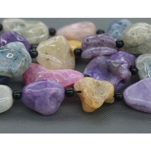 20mm 12PCS Large Stone Slab Slice Beads, Druzy Faceted Gems Stone DIY Necklace Connector, Free shipment, 15.5inch Full Strand