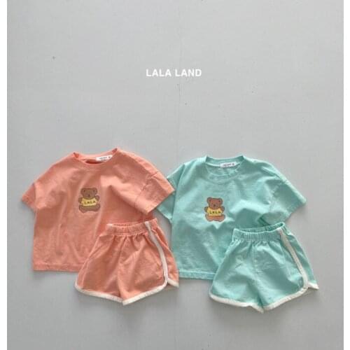 2021 New boys girls 2 pcs set t shirt+ shorts cotton summer soft fashion babys suits