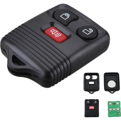 433&315MHZ 3 Buttons Remote Control Car Key Fob Clicker Transmitter Keyless Entry Replacement for Ford
