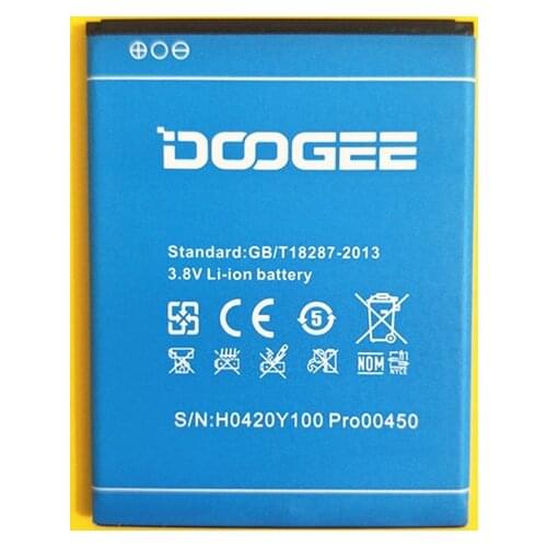 AZK New Battery for DOOGEE Y100 Y-100 Y 100 for DOOGEE Valencia 2 Y100 Pro 3.8V 2200mAh Phone Rechargeable Battery