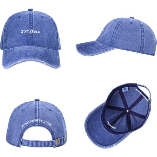 Baseball Cap for Men and Women High Quality Snapback Hat Retro Hats Stongfeis Embroidery Hole Cap Hip Hop Caps Unisex Dad Hats