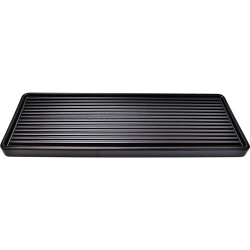 Tea tray solid wood rectangular black solid wood tea set household simple tea table tea tray tea tray