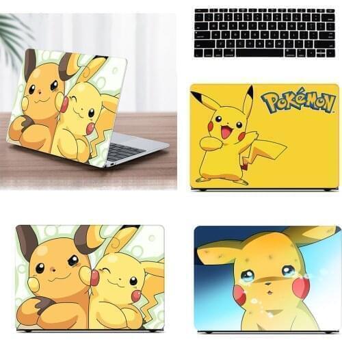 Pikachu pattern Laptop shell Case For 2020-2019 Macbook Air 13 inch A2179 M1 Chip A2337 13 Touch ID A1932 With Keyboard Cover