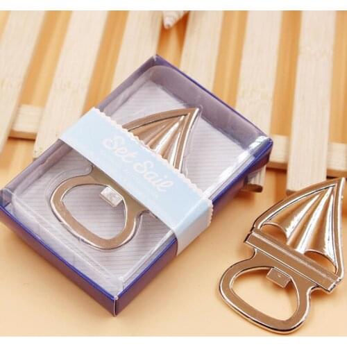 Zinc Alloy Bottle Opener Metal Sailboat Shape Beer Openers For Wedding Favor Party Gift LX4475