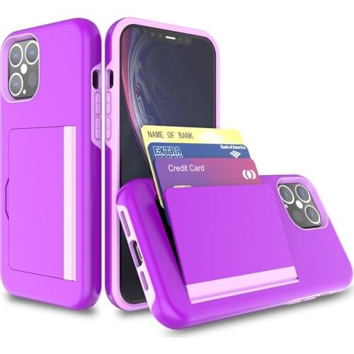 Candy Color Business Cases For iPhone 12 Pro Max 12pro 12max Cards Slots Cover For iPhone 11 Pro XR XS MAX SE 2 2020 6S 7 8 Plus
