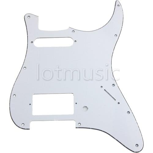 Electric Guitar Pickguard Scratch Plate Guitar Parts Replacement HS Single Humbucker 3 Ply Pearl Black White