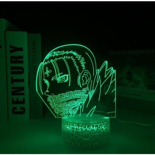Hunter X Hunter Anime Figure Kulolo Acrylic Crake 3D White Base Lamp for Bedroom Decor Remote Control Nightlight Birthday Gift