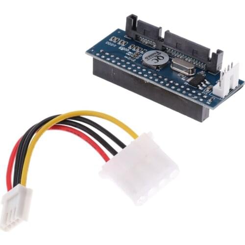 3.5'' 40Pin IDE Female To SATA 7+15P Male PATA TO SATA Card Converter