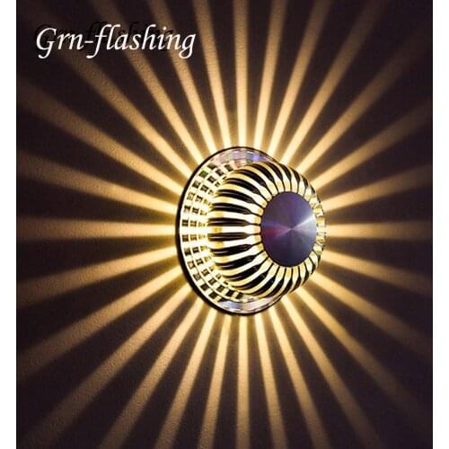 Indoor Creative Sunflower LED Ceiling Lamp 3W RGB LED Wall Lamp Remote Control Ktv Bar Living Room Background Sconce Decoration