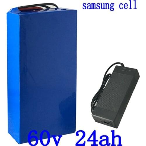 60V Lithium electric scooter battery 60V 25AH ebike battery 60V 24Ah electric bicycle battery use samsung cell with 5A charger