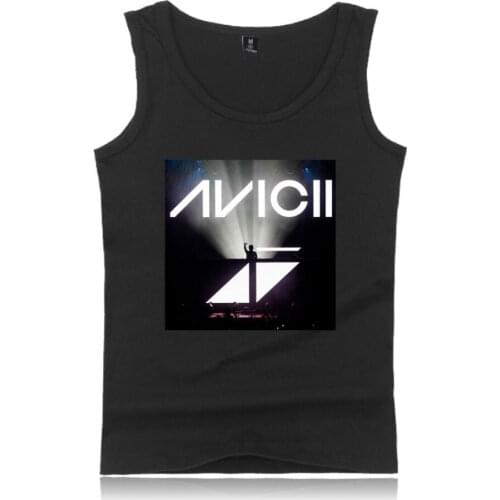 DJ avicii Tank Top Men Casual Bodybuilding Sleeveless Shirt Streetwear Crewneck Summer Vest Hip Hop Tank Tops Brand Clothes