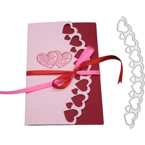 Heart Frames Metal Cutting Dies Stencil Scrapbooking DIY Album Stamp Paper Card Embossing Decor Craft