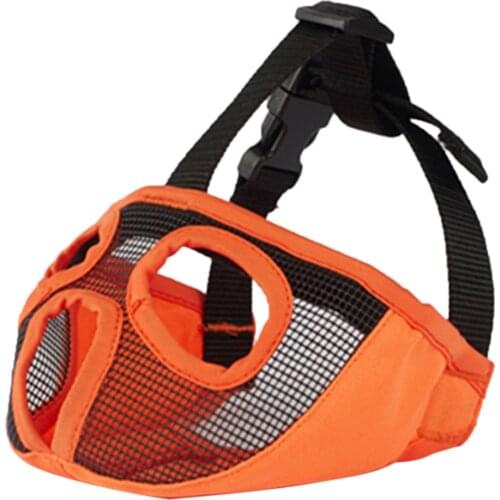 Short Snout Dog Muzzle Adjustable Bulldog Muzzle Breathable Mesh Pugs Muzzle