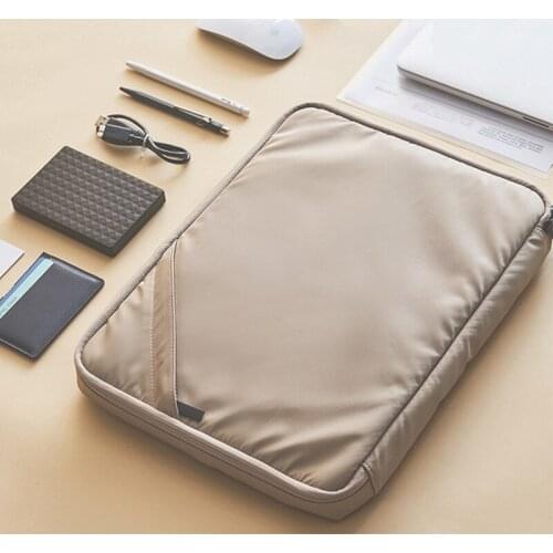 New Style Korean-Style Minimalist Nylon Thick Shock-resistant 13-Inch Laptop Sleeve Carrying A4 Package