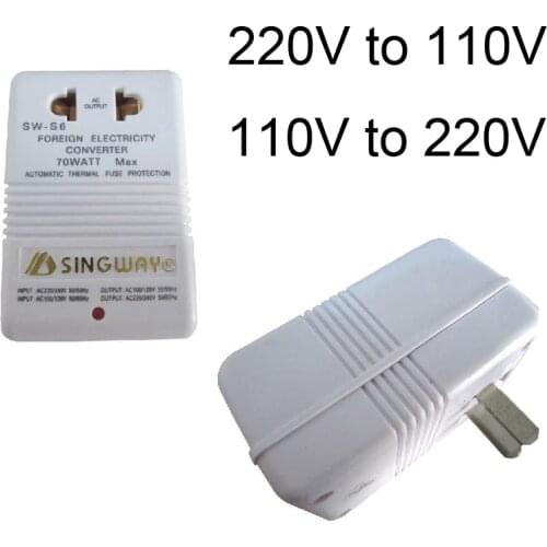 New Charger professional convert 220V To 110V Step Up/Down Dual Voltage 110 to 220 Converter Transformer Travel Adapter Switch