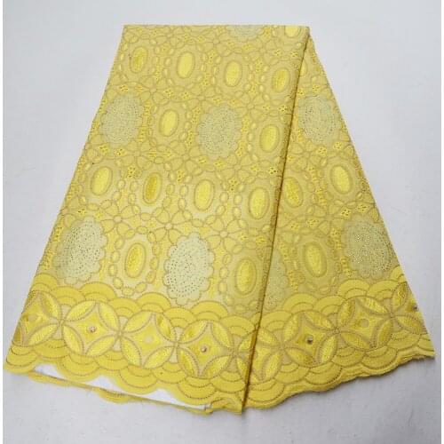 New design hot sale Nigerian polish Dubai dry lace fabrics fashion African Kano cotton Austria Swiss voile laces in Switzerland