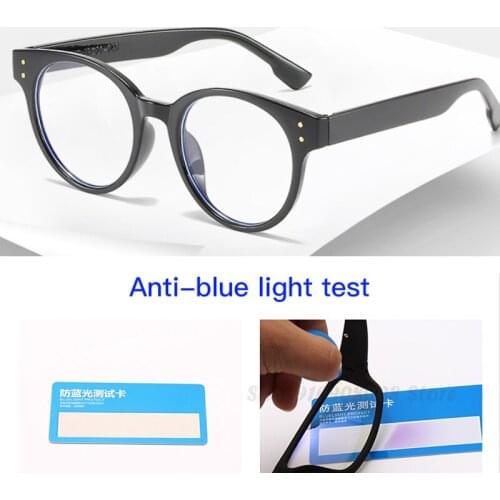 Anti Blue Light Glasses Women Men Fashion Round Clear Lens Eyeglasses Female Computer Spectacle Black Pink Optical Frame BM1804