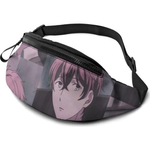 Given Anime Waist Bag Print Polyester Waist Pack Hiking Fisherman Bag