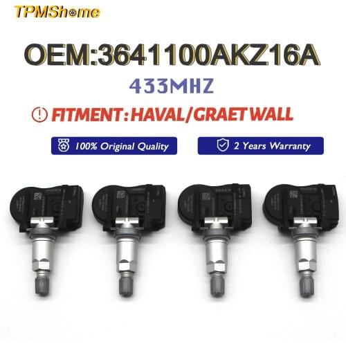 TPMS Sensor 3641100AKZ16A Tire Pressure Monitoring System 433MHz For Great all Wingle 5 C50 Harvard H5 H6 Tyre Air Monitor