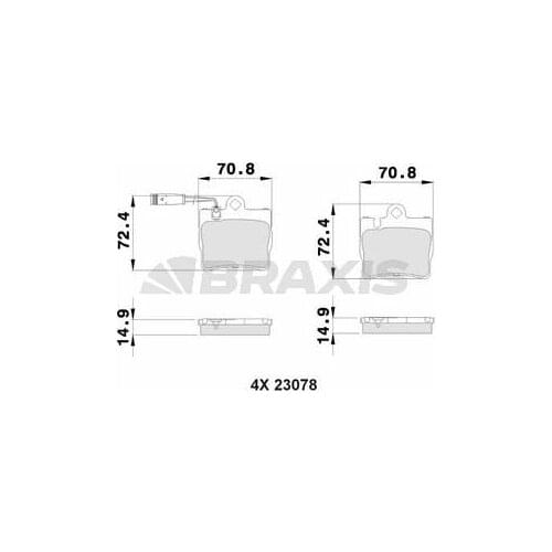 BRAKE BALATASI BACK S-CLASS W220 9805 C215 9906 A004420942041