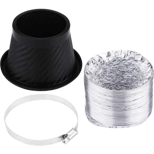 1Set Auto Front Bumper Turbo Air Intake Pipe Turbine Inlet Pipe Air Funnel Kit Car Cold Air Intake System Kit Air filter