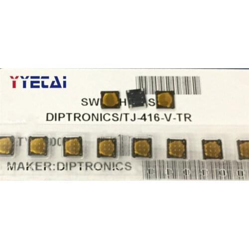 YongYeTai TJ-416-V-TR Patch Chip Switch 4.4*4.4*0.55 Tact Switch Button Free shipping