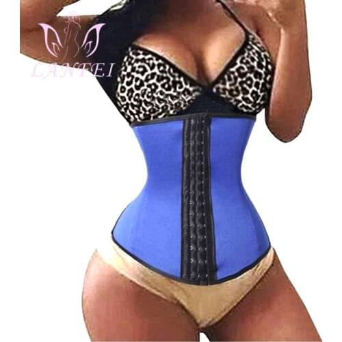 LANFEI Women Slimming Weight Loss Corset Latex Waist Trainer Body Shaper Belt Tummy Control Faja Trimmer Cincher Strap Shapewear
