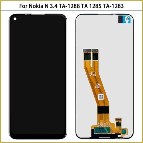 6.39" For Nokia 3.4 LCD Display Touch Screen Digitizer Assembly For Nokia N 3.4 TA-1288 TA 1285 TA-1283 LCD Screen Panel Replace