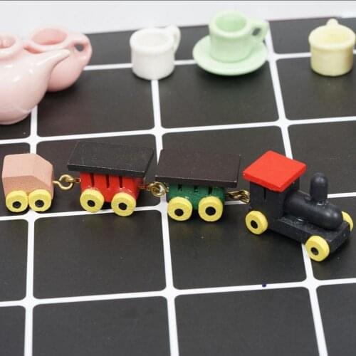 1:12 Dollhouse Miniature Furniture Wooden Color Small Toy Scene Accessories House Decoration Model DIY Train Kids Bedroom D T6V7