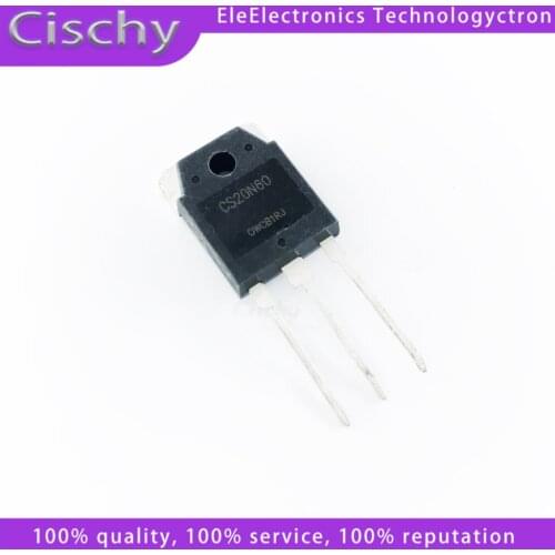 10Pcs CS20N60 CS20N65 20N60 TO-3P 20A 600V Power MOSFET Transistor