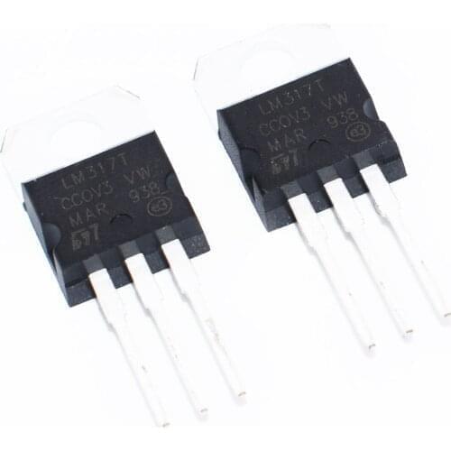 10pcs,LM317T LM317 1.5A Adj Voltage Reg IC,TO-220
