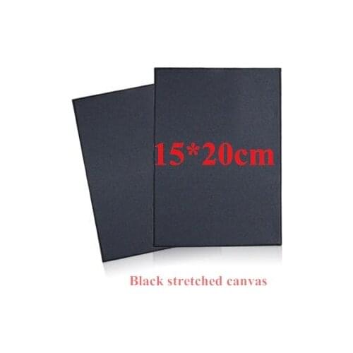 15*20cm Blank canvas stretched canvas with black color