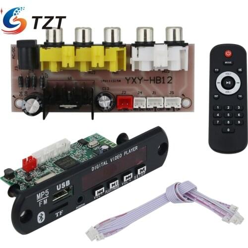 TZT Audio Video Decoder Bluetooth Receiver Board DTS Lossless MP4 MP5 HD APE WAV MP3 w/ Voltage Regulator