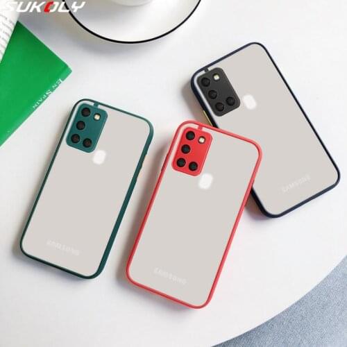 For Samsung Galaxy A51 A71 A21S A50 A70 A31 A11 A20 A30 A10S A30S A50S Soft Edge Hard Matte Cover For Samsung A51 Case Cover