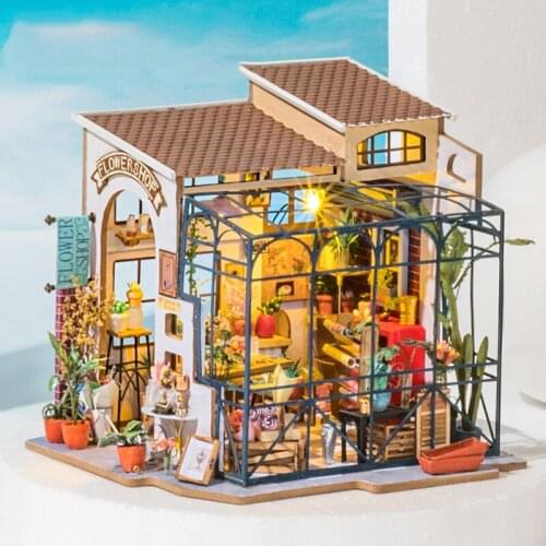 Various Diy Cottage Wooden House Handmade Creative Building Model Gifts Home Furnishings Wooden Toy Birthday Gift Christmas Gift