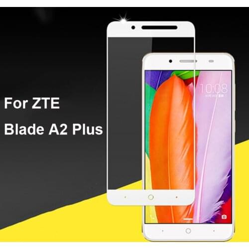 For ZTE Blade A2 Plus High Quality Explosion-proof Tempered Glass Full Cover Screen Protector Film White black color Glass Film