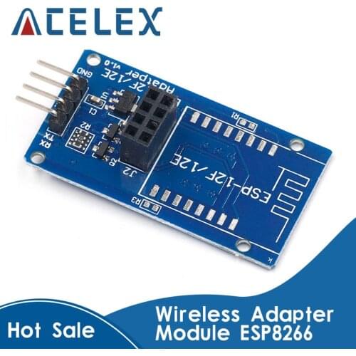 ESP8266 ESP-12F/12E Serial WiFi Wireless Adapter Module 3.3V 5V Esp01 Breakout PCB Adapters Compatible For Arduino
